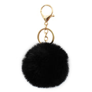 Cute Faux Fur Fluffy Fuzzy Pom Pom Keychain